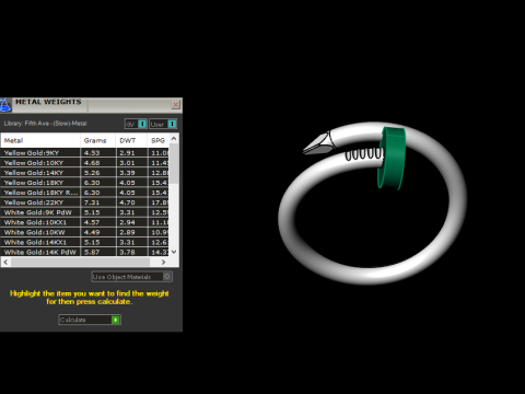 Nail Ring and Bracelet 65729 3D Model