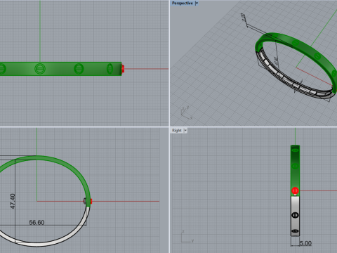 Bracelet 65726 Modèle 3D