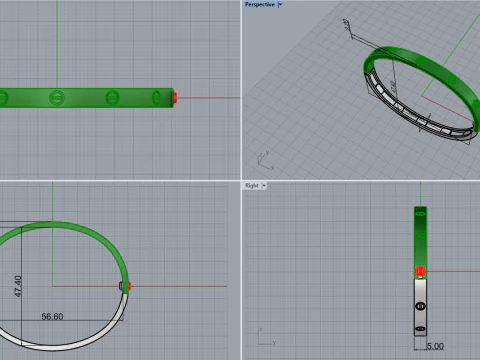 Браслет 65726 3D Модель