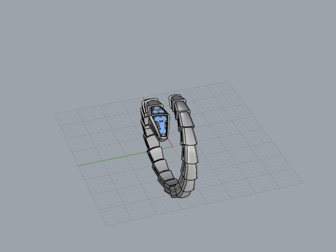 Serpent Ring 61500 3D Model
