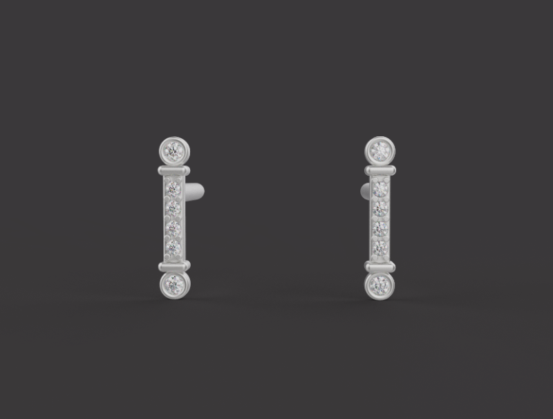Earrings 61482 3D 模型 .c4d .max .obj .3ds .fbx .stl .blend