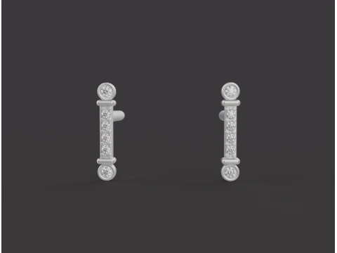 Earrings 61482 3D Model