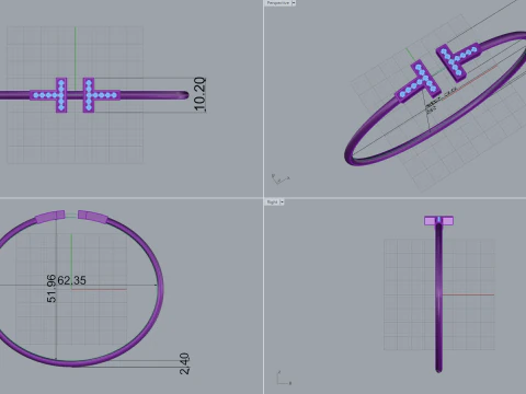 Bracelet 61292 3D Model
