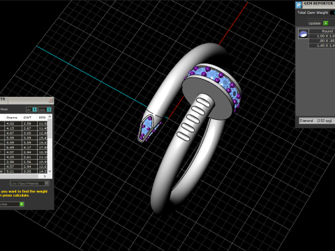 Nail Ring61244 3D Model