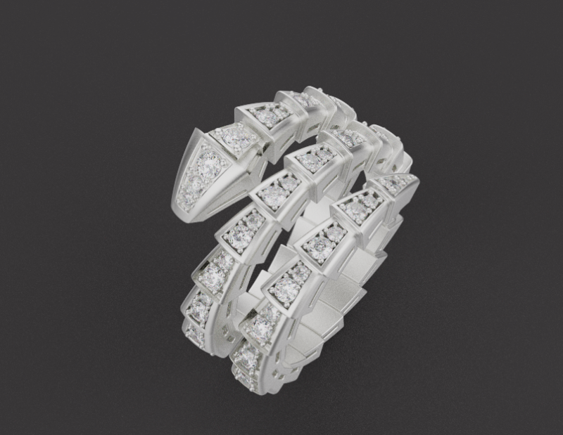 Serpent Ring 61442 Modèle 3D .c4d .max .obj .3ds .fbx .stl .blend