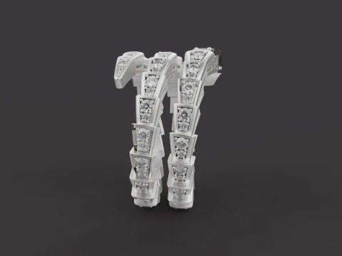 Serpent Ring 61442 3D Model