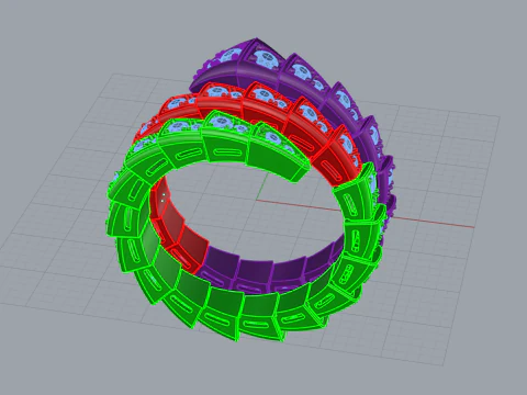 Serpent Ring 61442 3D Model