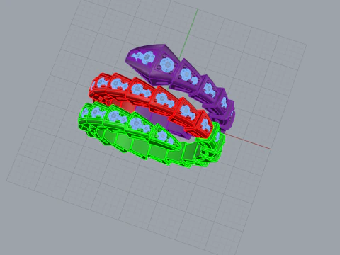 Serpent Ring 61442 3D Model