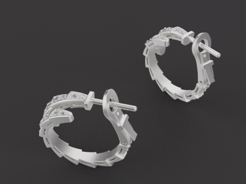 Earrings 61323 3D Model