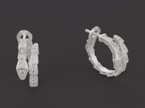 Earrings 61323 3D Model