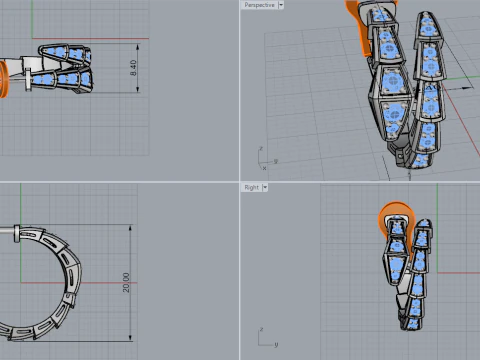 Earrings 61323 3D Model