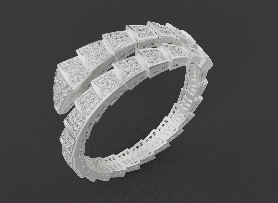 Serpent Ring 61279 3D Model .c4d .max .obj .3ds .fbx .stl .blend 