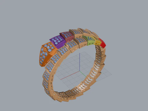 Serpent Ring 61279 3D Model