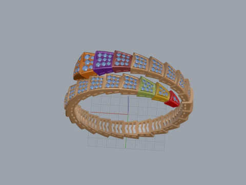 Serpent Ring 61279 3D Model