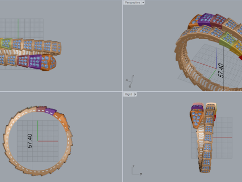 Serpent Ring 61279 3D 모델