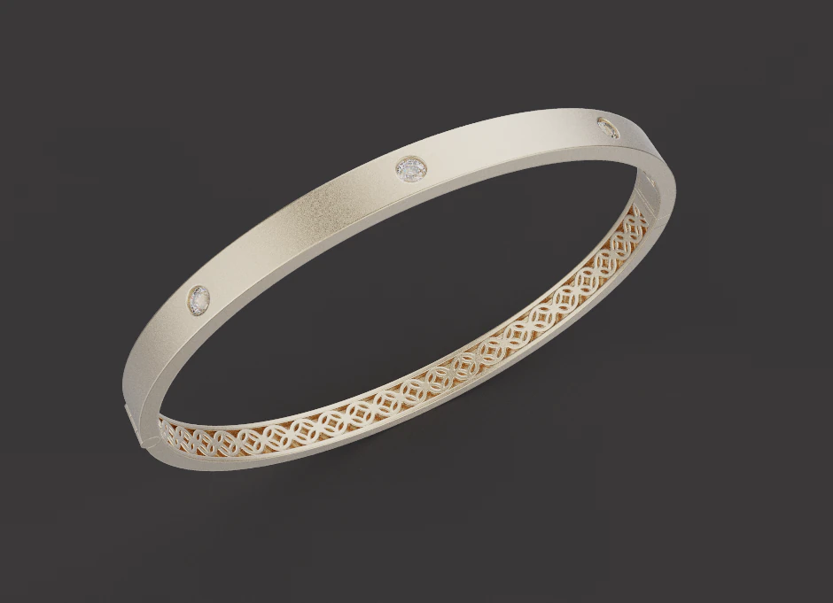 Bracelet 61180 3D Model .c4d .max .obj .3ds .fbx .stl .blend 