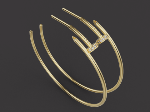 Earrings 61127 3D Model