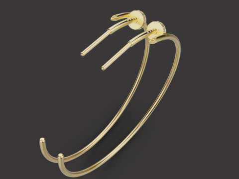 Earrings 61127 3D Model