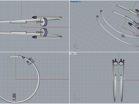 Earrings 61127 3D Model