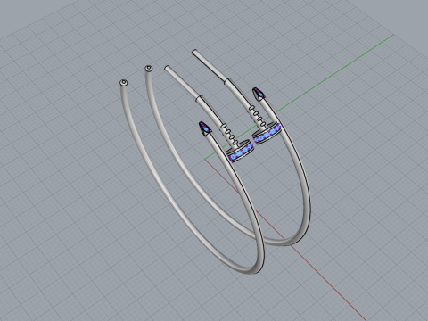 Earrings 61127 3D Model
