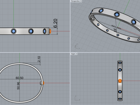 Bracelet 61113 3Dモデル