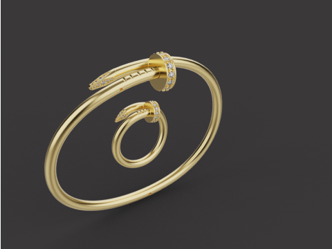 Bracelet and Ring 61071 3D 모델