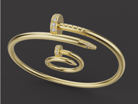 Bracelet and Ring 61071 Model 3D