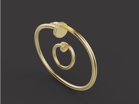 Bracelet and Ring 61071 Model 3D