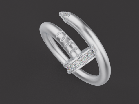 Nail Ring 60951 3D Model