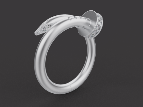 Nail Ring 60951 3D Model