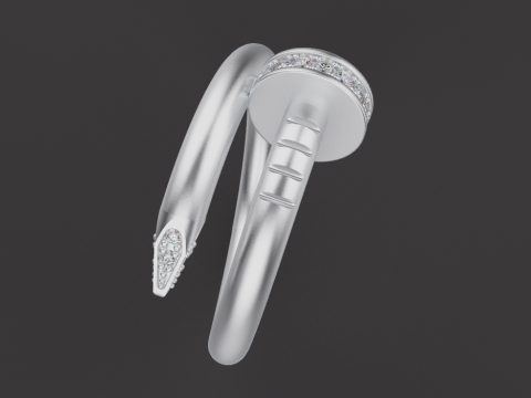 Nail Ring 60951 3D Model