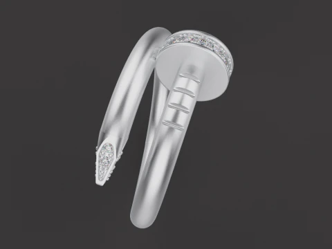 Nail Ring 60951 3D Model