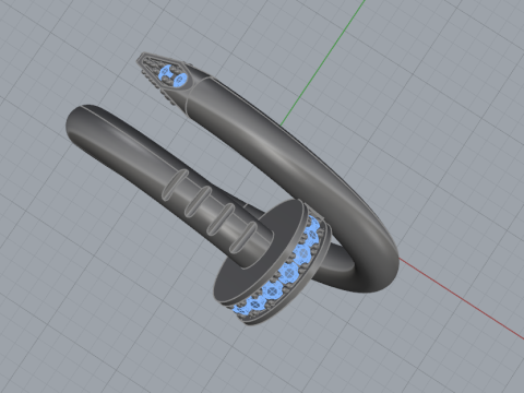 Nail Ring 60951 3D Model