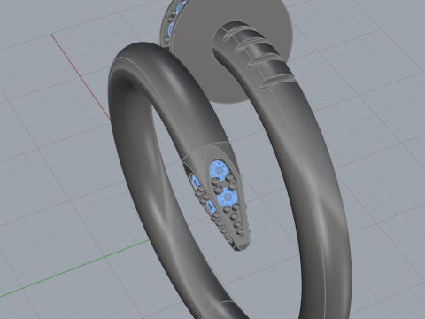 Nail Ring 60951 3D Model