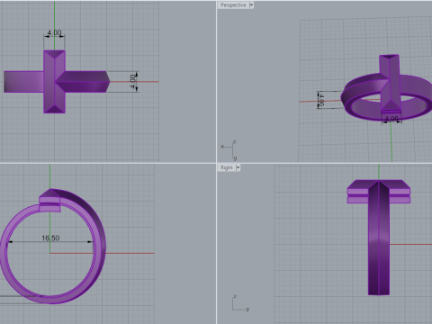 Ring 60737 3D Model