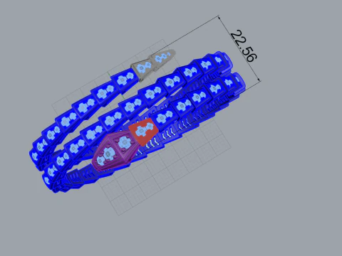 Serpent Ring 61050 3D Model