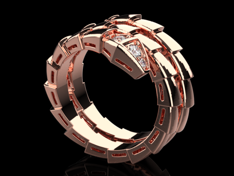 Serpent Ring 60542 3D Model