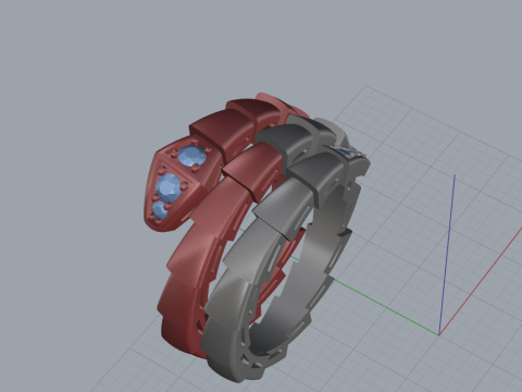 Serpent Ring 60542 3D Model