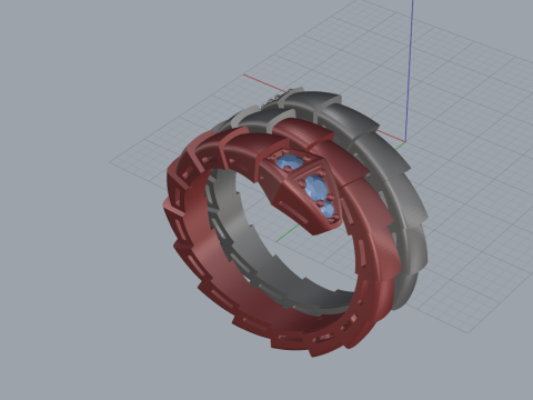 Serpent Ring 60542 3D Model
