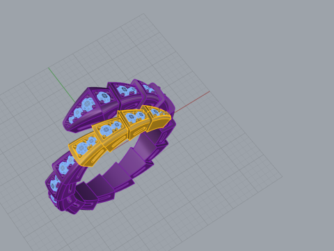Serpent Ring 60475 Modelo 3D