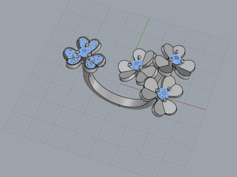 Flower Ring 60431 3D Модель