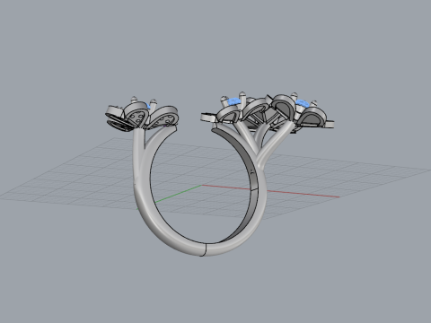 Flower Ring 60431 3D Модель