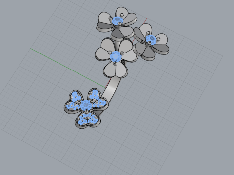 Flower Ring 60431 3D Модель