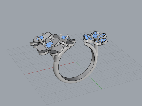Flower Ring 60431 3D Модель