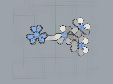 Flower Ring 60431 3D Модель