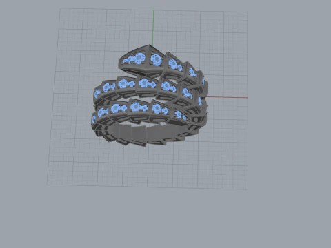 Serpent Ring 60428 3D Model