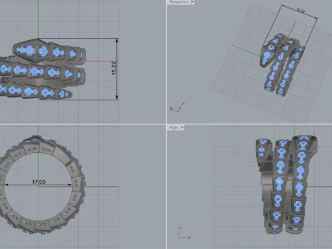 Serpent Ring 60428 3D Model