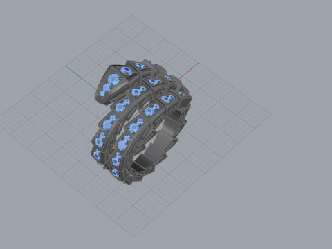 Serpent Ring 60428 3D Model