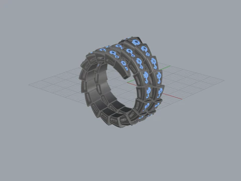 Serpent Ring 60428 3D Model