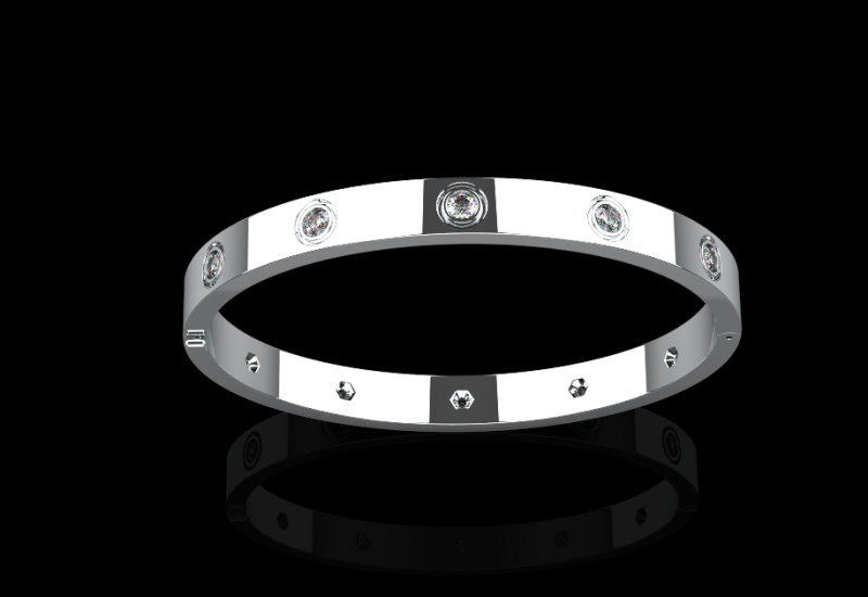 Bracelet 60427 Modèle 3D .c4d .max .obj .3ds .fbx .stl .blend